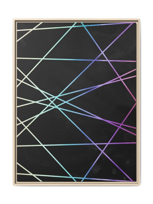 Neon Nexus | Framed Canvas