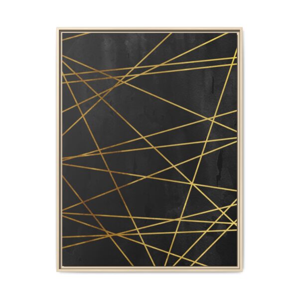 Golden Vector | Framed Canvas