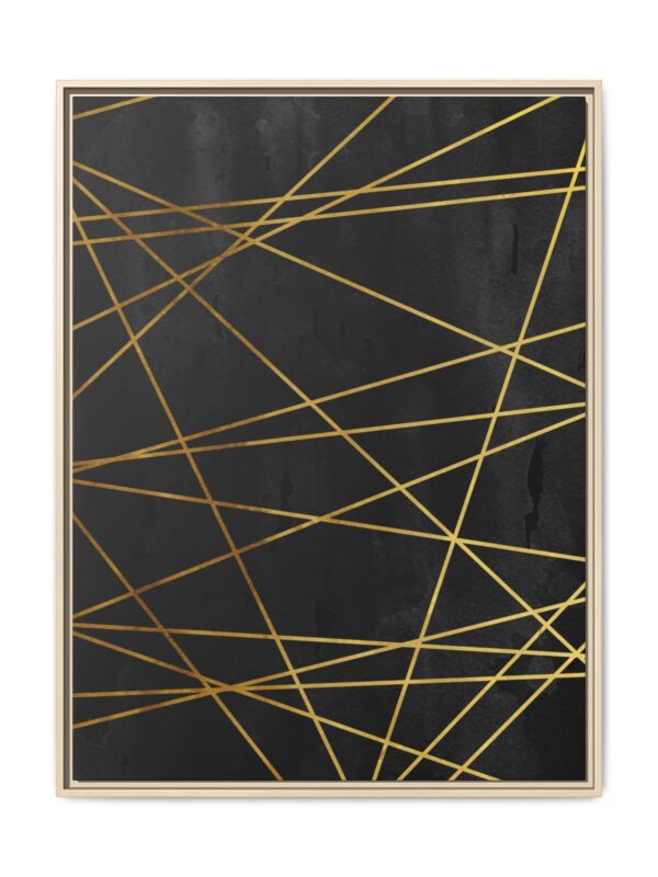 Golden Vector | Framed Canvas