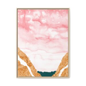 Blush Canyon | Framed Canvas