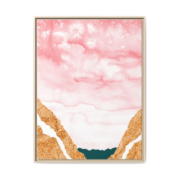 Blush Canyon | Framed Canvas