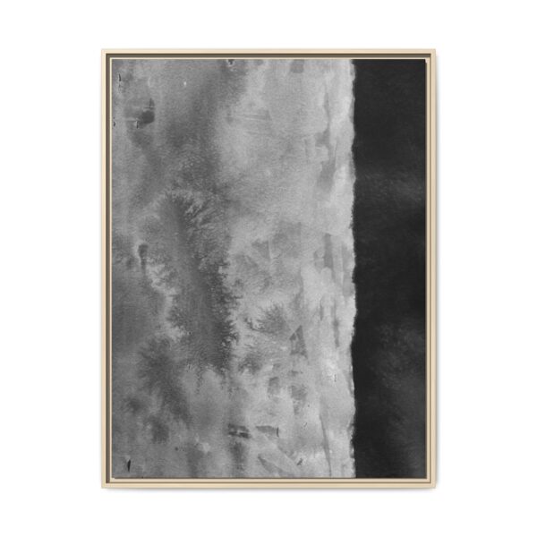Monochrome Horizon | Framed Canvas