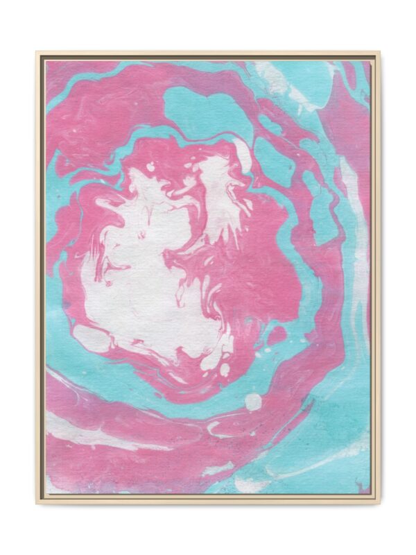 Tropical Blushwave | Framed Canvas