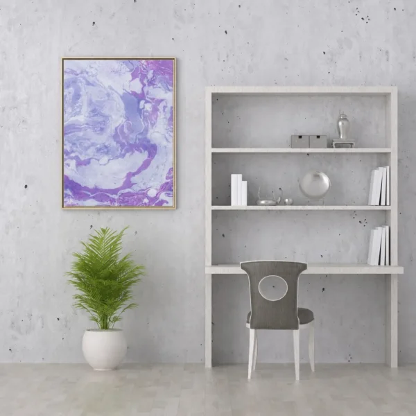 Amethyst Drift | Framed Canvas