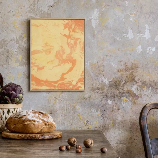 Apricot Solace | Framed Canvas