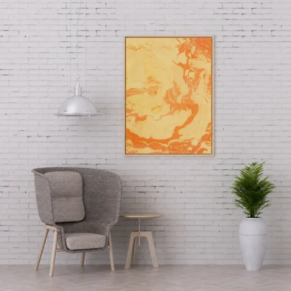 Apricot Solace | Framed Canvas