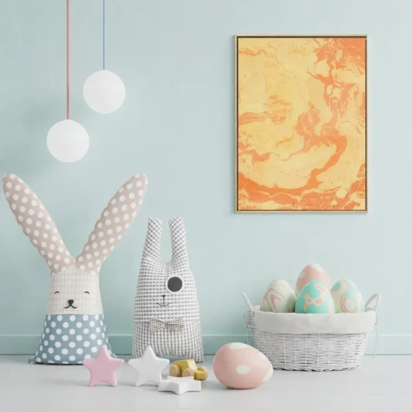 Apricot Solace | Framed Canvas