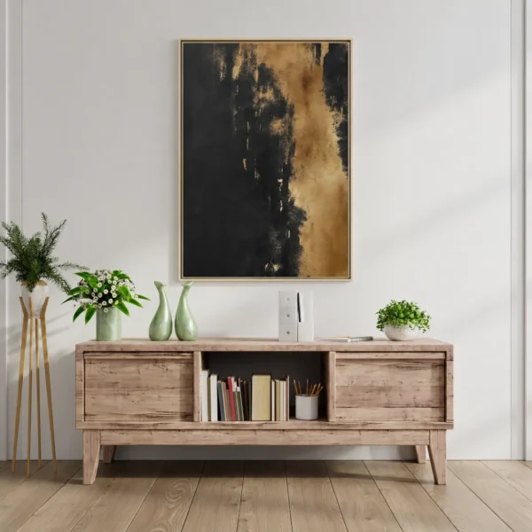 Midnight Ember | Framed Canvas