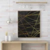 Golden Vector | Framed Canvas