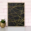Golden Vector | Framed Canvas