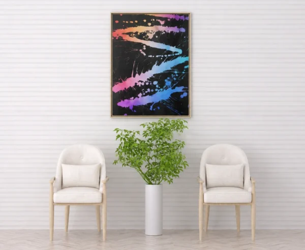 Cosmic Pulse | Framed Canvas