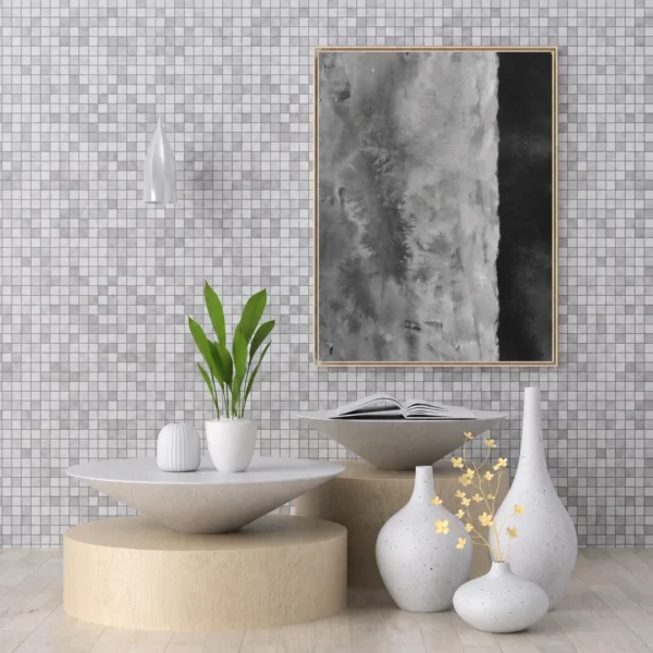 Monochrome Horizon | Framed Canvas