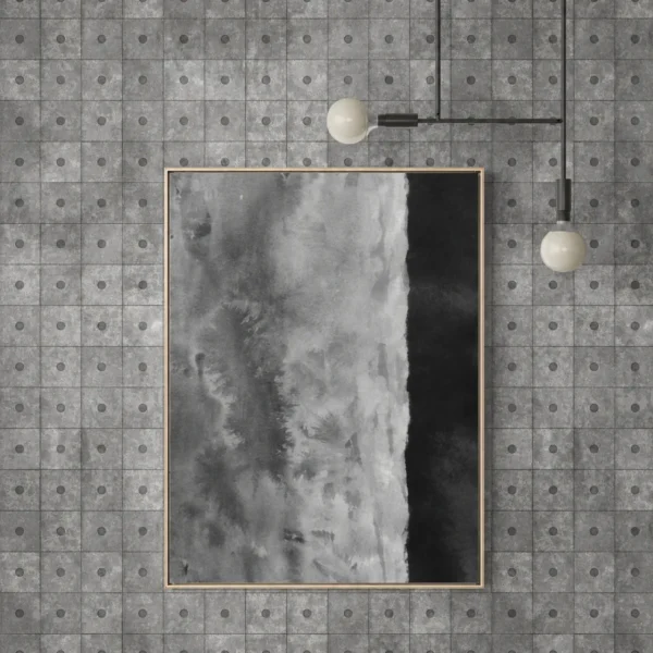 Monochrome Horizon | Framed Canvas
