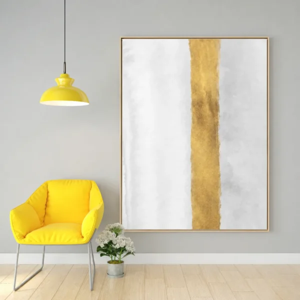 Golden Divide | Framed Canvas