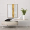 Golden Divide | Framed Canvas