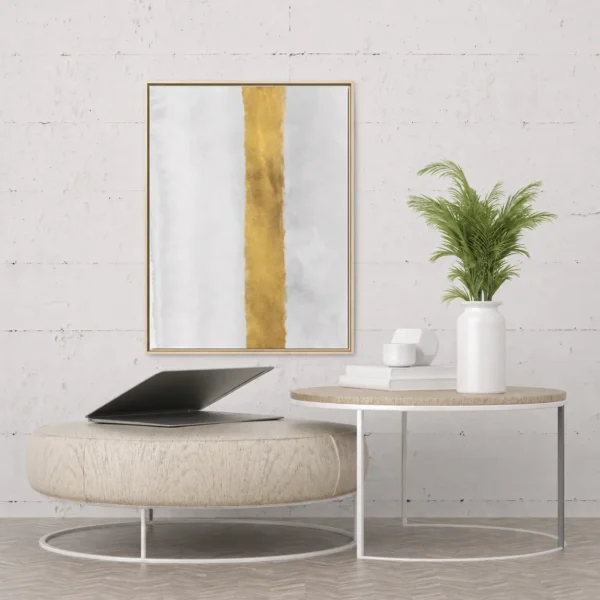 Golden Divide | Framed Canvas
