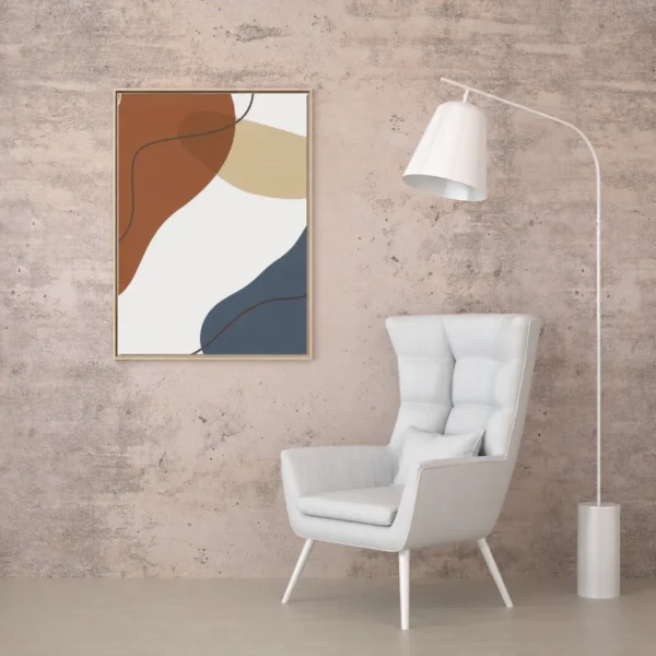 Earthflow Contours | Framed Canvas
