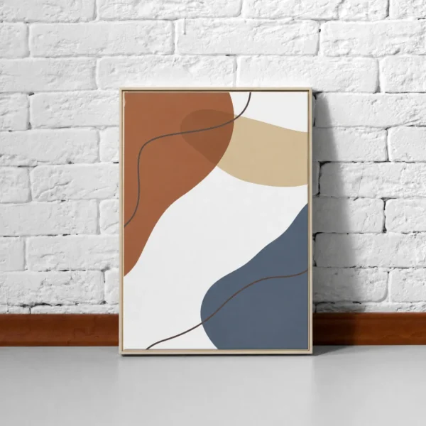 Earthflow Contours | Framed Canvas