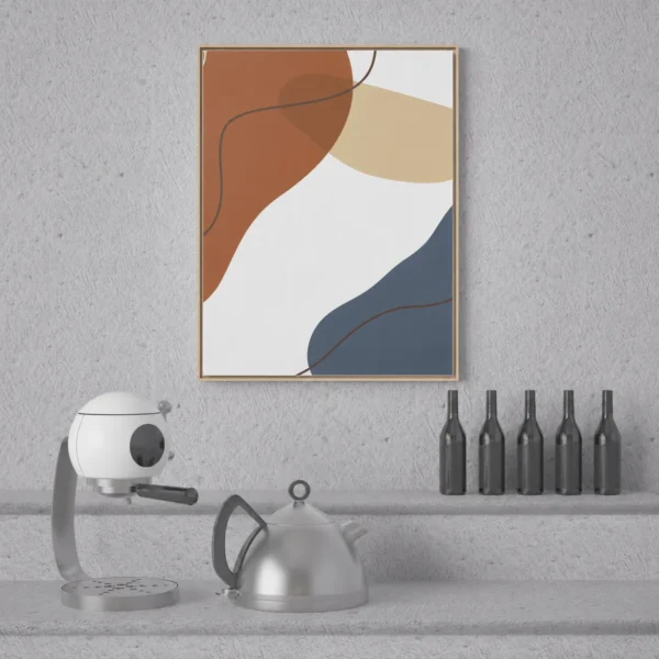 Earthflow Contours | Framed Canvas