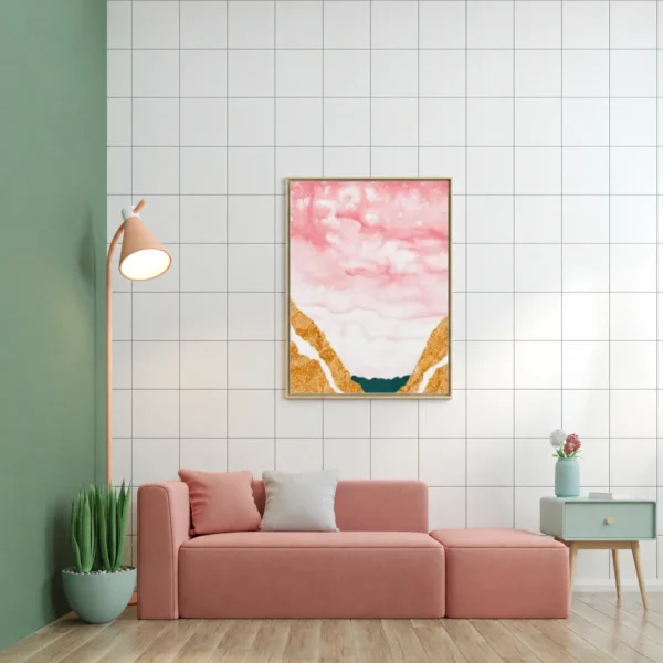 Blush Canyon | Framed Canvas