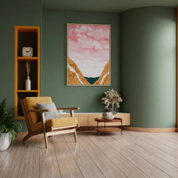 Blush Canyon | Framed Canvas