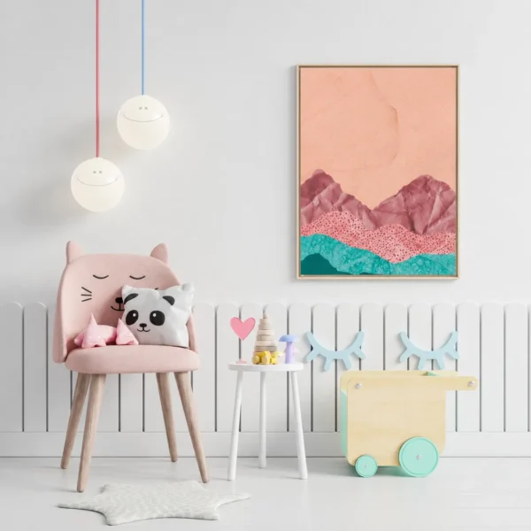 Rosewood Horizon | Framed Canvas