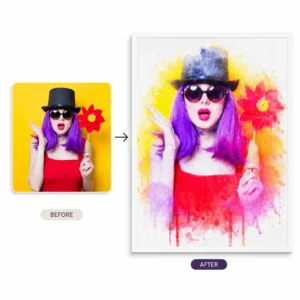 Personalized Wall Art | Vertical Framed Canvas