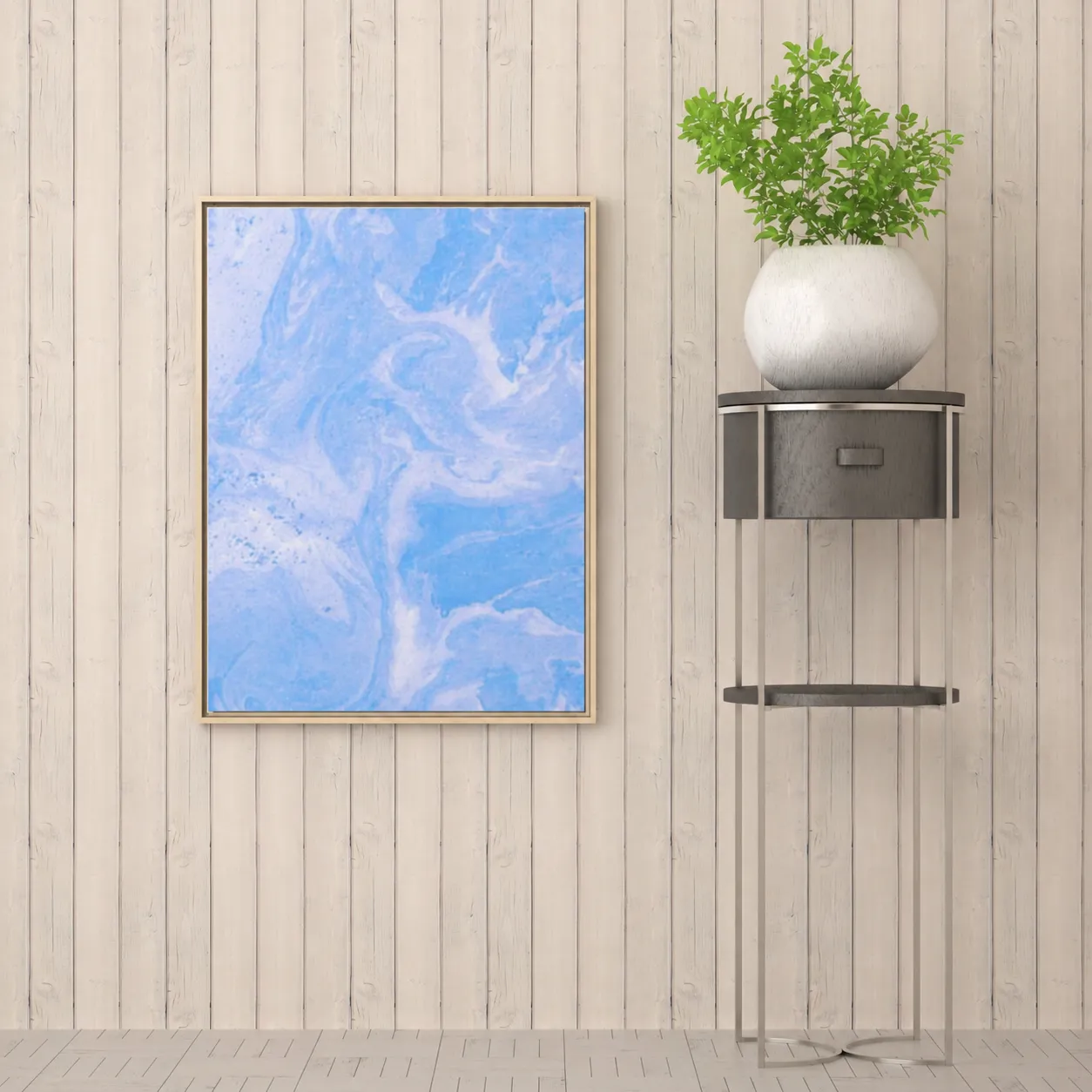Azure Whisper | Framed Canvas - Chroma Art CO.