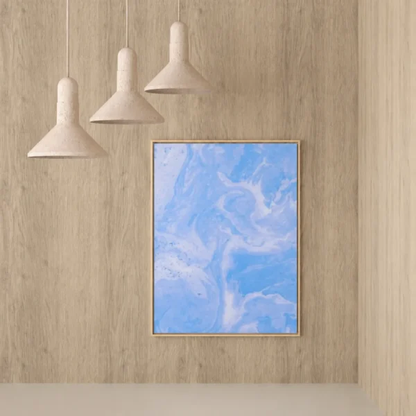 Azure Whisper | Framed Canvas