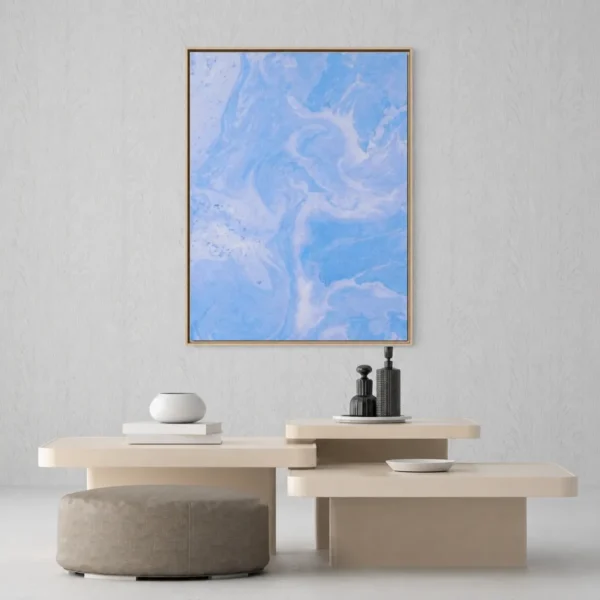Azure Whisper | Framed Canvas