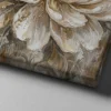 06_Canvas Mock-up 2_right corner_perspective view_compressed Neutral Peony Canvas Wall Art – Elegant Beige & Gold Botanical Matte Canvas Print