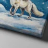 06_Canvas Mock-up 2_right corner_perspective view_compressed Funny Arctic Fox Canvas Wall Art, Whimsical Winter Animal Matte Canvas Print