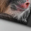 06_Canvas Mock-up 2_right corner_perspective view_compressed Mandrill Canvas Wall Art – Modern Primate Wildlife Portrait Matte Canvas Decor