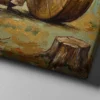 06_Canvas Mock-up 2_right corner_perspective view_compressed Funny Beaver Canvas Wall Art Rolling Giant Wooden Wheel | Whimsical Woodland Matte Canvas Print