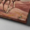 06_Canvas Mock-up 2_right corner_perspective view_compressed Funny Camel Canvas Wall Art with Cactus Planter | Whimsical Desert Animal Canvas Print
