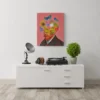 Van Gogh Inspired Canvas Wall Art | Floral Portrait Surreal Matte Canvas Print