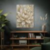1079230488497410054_2048.jpeg Neutral Gold Floral Canvas Wall Art, Elegant Botanical Matte Stretched Canvas Decor