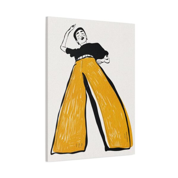 Minimalist Fashion Canvas Wall Art | Modern Female Illustration Matte Canvas Decor