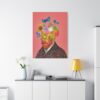 Van Gogh Inspired Canvas Wall Art | Floral Portrait Surreal Matte Canvas Print