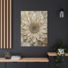 1242793561193810478_2048.jpeg Neutral Sunflower Canvas Wall Art – Elegant Gold Botanical Matte Canvas for Modern Homes