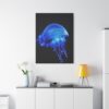 12944575389216337009_2048.jpeg Glowing Blue Jellyfish Canvas Wall Art for Coastal Modern Ocean Home Décor