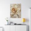 16925320168457476197_2048.jpeg Neutral Daffodil Canvas Wall Art, Elegant Botanical Floral Matte Stretched Canvas Print