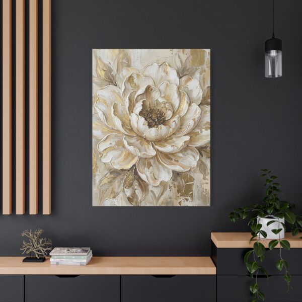 1778360675207836356_2048.jpeg Neutral Floral Canvas Wall Art – Beige & Gold Luxury Botanical Matte Canvas Print