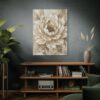 17957405583224444805_2048.jpeg Neutral Floral Canvas Wall Art – Beige & Gold Luxury Botanical Matte Canvas Print