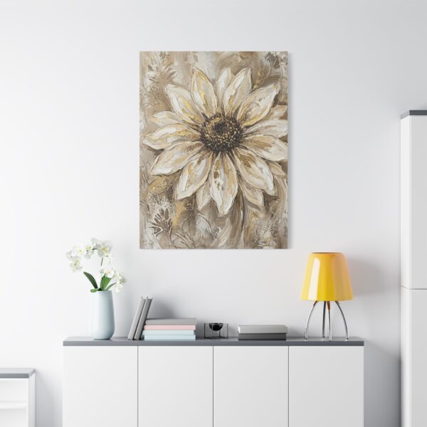 18351672740586309474_2048.jpeg Neutral Daisy Canvas Wall Art – Luxury Beige Botanical Matte Canvas for Contemporary Décor