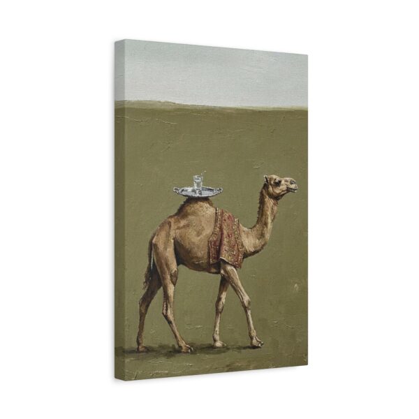 18436093573438284015_2048.jpeg Funny Camel Canvas Wall Art with Tea Tray | Whimsical Desert Matte Canvas Print