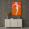 Roland Garros 1990 Tennis Art Canvas - Abstract Figure Canvas Wall Art
