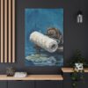 4089531861164756473_2048.jpeg Funny Beaver Canvas Wall Art with Giant Paint Roller | Whimsical Woodland Matte Canvas Print