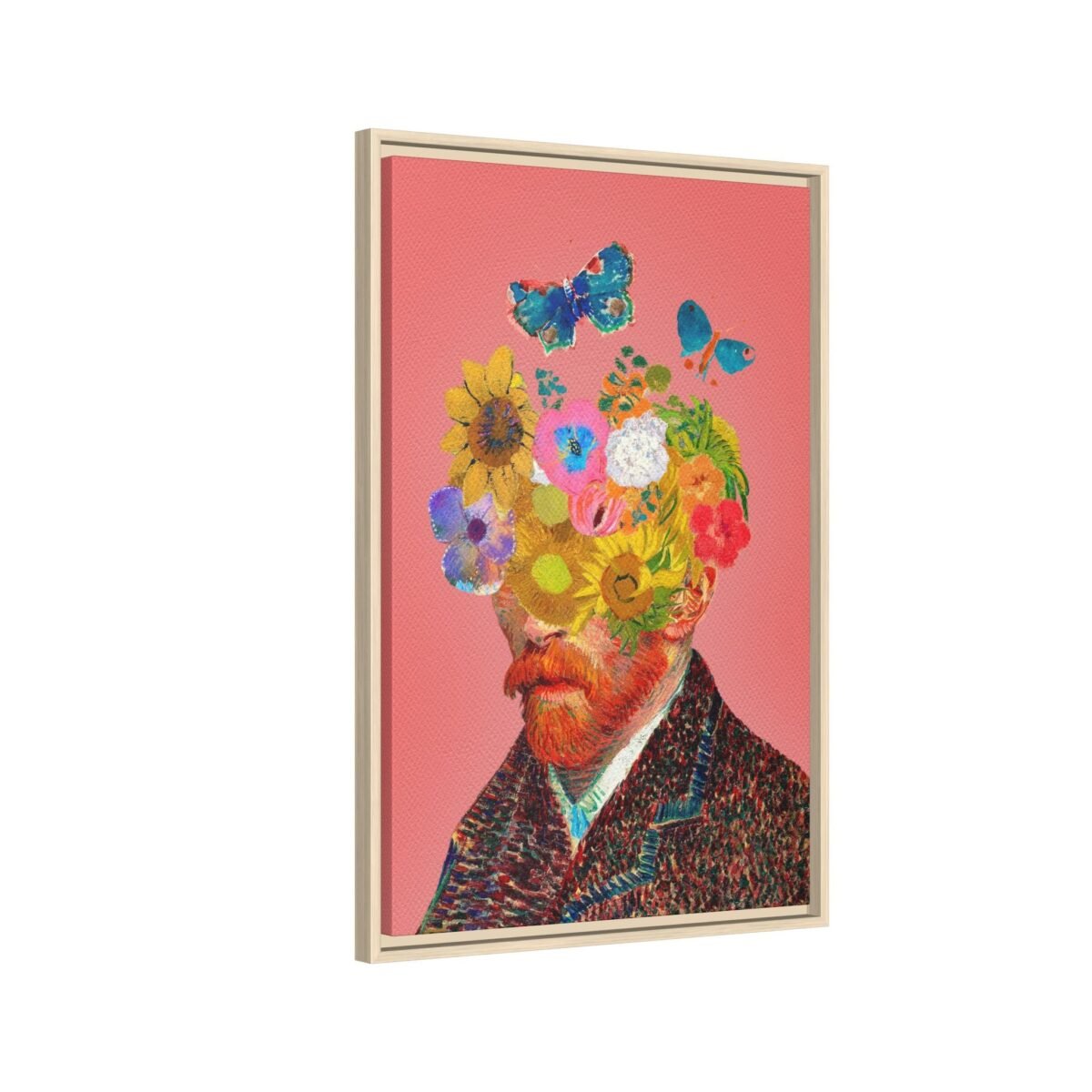 427279787768319971_2048.jpeg Van Gogh Inspired Framed Canvas Wall Art | Floral Surreal Portrait Decor