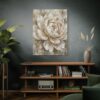 4591435969213918902_2048.jpeg Neutral Peony Canvas Wall Art – Elegant Beige & Gold Botanical Matte Canvas Print